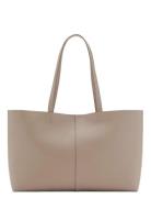 Shopper Bag With Double Handle Beige Mango