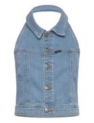 Double Seamed Halter Blue Lee Jeans