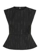 Gzadira Peplum Top Grey Gestuz