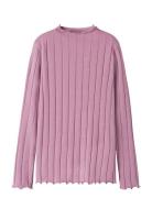 Nkfnoline Ls Slim Top Noos Pink Name It