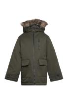 Jjcharlie Detachable Faux Fur Park Jnr Green Jack & J S