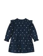 Dolly Dot Dress Navy Fliink
