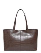 Shopper Bag With Double Handle Brown Mango