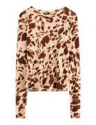 Langærmet Top Beige Lindex