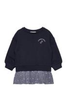 Floral Sweatshirt Dress Navy Mango