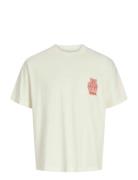 Jorargos Back Print Tee Ss Cn Styd Aw25 Cream Jack & J S