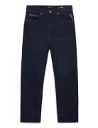 Grover Trousers Straight C-Stretch Navy Replay