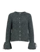Objsalika L/S Re Knit Cardigan 142 Grey Object