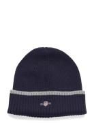 Essential Beanie And Glove Navy GANT