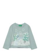 T-Shirt L/S Green United Colors Of Benetton