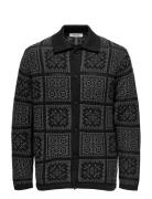 Onsbark Rlx Ls Shirt Knit Black ONLY & SONS