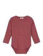 Body Ls Pointelle Pink En Fant