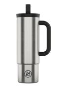 Straw Cup 800 Ml - Brushed Steel Silver 24bottles