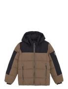 Jacket - Quilt Brown Color Kids