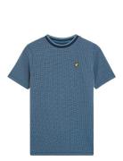 Two T Waffle T-Shirt Blue Lyle & Scott