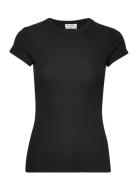 Fine Rib Tee Black Filippa K