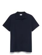 Stretch Cotton Polo T-Shirt Navy Filippa K