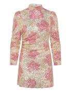 Sequins Rouching Dress Pink By Ti Mo