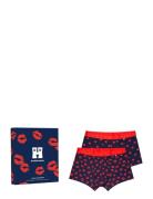 2-Pack Love Short Boxers Gift Set Navy Happy Socks