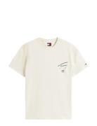 Tjm Reg Signature City Tee Cream Tommy Jeans