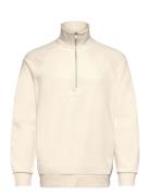 Half Zip Raglan Sweatshirt Cream Lindbergh