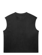 Isnurh Relax Rib Tank Top Black Isnurh