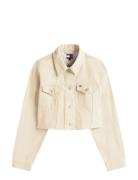 Tjw Flag Trucker Jacket Ext Beige Tommy Jeans