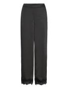 Pants With Lace Detail Black Coster Copenhagen