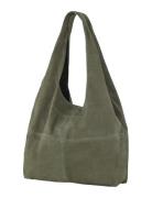 Suede Dalliea Bag Green Becksöndergaard
