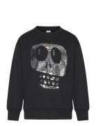 Sweatshirt Med Borstad Insida Black Lindex