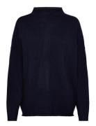 Over D Half Turtleneck Navy Davida Cashmere
