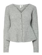 Yasdolly Ls Knit Cardigan S. Noos Grey YAS