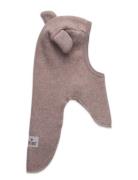 Balaclava Ears Cotton Fleece Beige Huttelihut