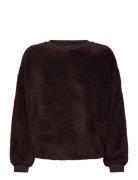 Longsleeved Top Fluffy Fleece Brown Hunkemöller