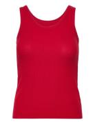 Singlet Brushed Jersey Rib Red Hunkemöller