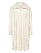 Poncho Cable Fleece Cream Hunkemöller