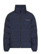 Ls Quilted Bonded Channel Hd Puf Navy Calvin Klein