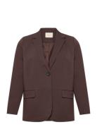 Kcsakira Blazer Burgundy Kaffe Curve