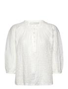 Lotta Blouse White Bubbles White Naja Lauf