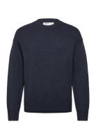 Long Sleeve Jersey Crew Navy Hollister