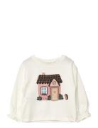 Printed Cotton-Blend T-Shirt White Mango