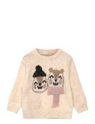 Knit Embroidered Sweater Cream Mango