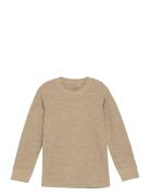 Blouse Ls - Solid Beige CeLaVi