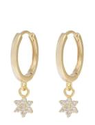 Siri Pendant Ear G/Clear - Gold SNÖ Of Sweden