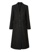 Slfally Wool Blend Coat #S Black Selected