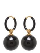 Brea Hoop Black/Silver Black Bud To Rose