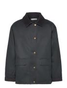 Waxed-Effect Parka Khaki Mango