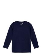 Blouse Ls - Solid Navy CeLaVi