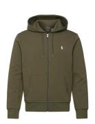 Double-Knit Full-Zip Hoodie Khaki Polo Ralph Lauren