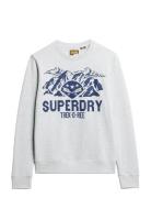 Lo-Fi Outdoors Graphic Crew Grey Superdry